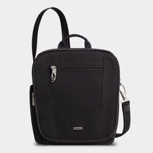 Travelon Anti-Theft Classic Tour Bag Black Messenger Bag travel unisex EUC work